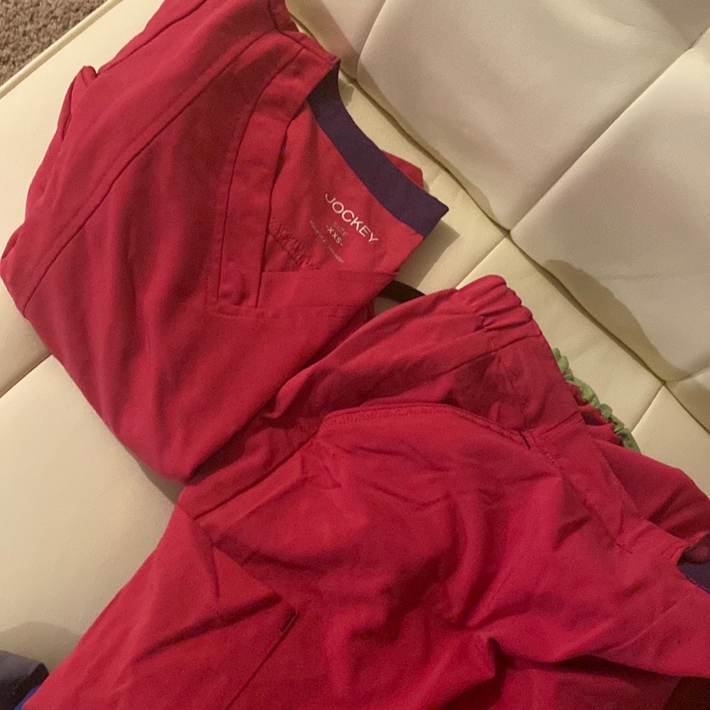 Jockey scrub set xxs pink